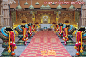 Pilares de estilo romano FRP para decoración de pasillos, nuevo estilo, pilares romanos blancos, decoración de boda india, pasarela FRP pequeña - Product Image 3