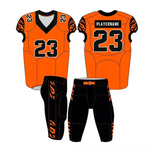 Maillots de football américain personnalisés par sublimation vêtements de sport d'équipe pour hommes jeunes pour le jour du match tissu respirant uniforme en maille durable - Product Image 6