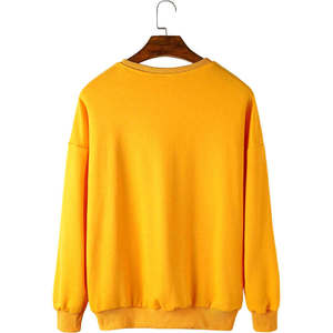 Sweat-shirts pour hommes surdimensionnés personnalisés à manches longues, en molleton 100% coton respirant, imprimé en relief, de haute qualité OEM - Product Image 2