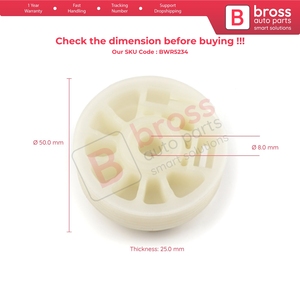 Régulateur de vitre BWR5234, roue de réparation pour porte avant droite 68070266AD pour 500 2007-actuel - Product Image 5
