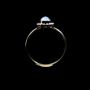 Personnalisé 925 Sterling Silver Opal Gemstone Cadeau de mariage de haute qualité Placage argent Forme ovale Bague unisexe - Product Image 3