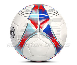 Ballon de football imprimé avec logo personnalisé | Prix bon marché 100% ballons de football pakistanais cousus à la machine de haute qualité du Pakistan - Product Image 3