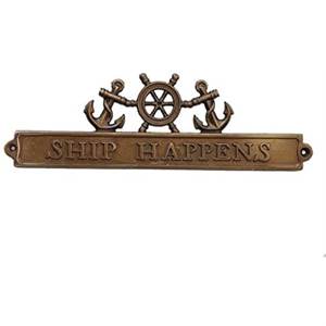 Antique Nautical Door Sign Chrome Plated Metal Crafts Nautical Wall <b>Signs</b> Cast Iron Name Plate in Factory Prices - Product Image 4