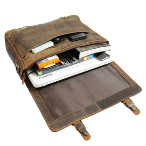 Everyday Large Leather Messenger Briefcase for <b>Men</b> Custom Logo Office <b>Crossbody</b> Duffle Sport Travel <b>Bags</b> Custom Pattern Design - Product Image 4