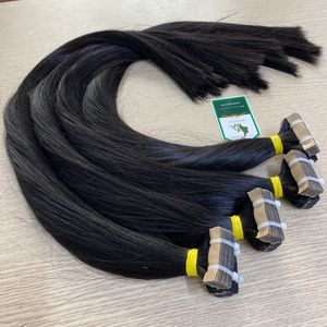 Ruban adhésif dans les extensions vendeur de cheveux humains en gros cuticule aligné russe 100% vierge naturel humain Remy - Product Image 4