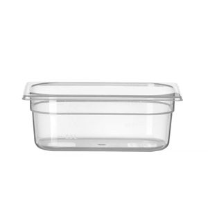 Contenitore Gastronorm 2.8L Trasparente Profi Line per Conservazione Alimenti 1/4 HENDI GN GN 1/4 265x162x(H)100mm - Product Image 1