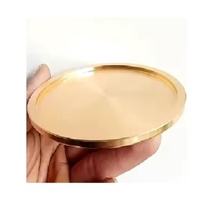 Posavasos de metal con logotipo en relieve duradero en blanco de acero inoxidable de alta calidad para alfombrillas de taza de café de EE. UU. Europa - Product Image 2