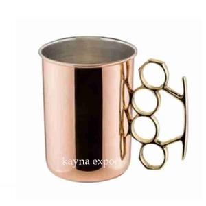 Vente en gros à prix réduit de bouteille en cuivre de qualité supérieure faite à la main Moscou Mule bière couverture écologique 301-400ml utilisation au restaurant - Product Image 2