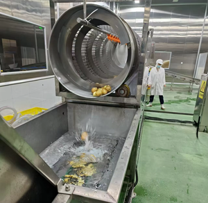 Dây chuyền sản xuất khoai tây chiên tự động 100 kg/giờ/Máy làm khoai tây chiên tươi - Product Image 5