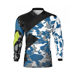 เสื้อมอเตอร์ครอสสำหรับผู้ชายเสื้อทีมแข่งวิบากผ้าเจอร์ซี่สำหรับฤดูหนาวระบายอากาศได้ดีปรับแต่งได้กันน้ำ - Product Image 1