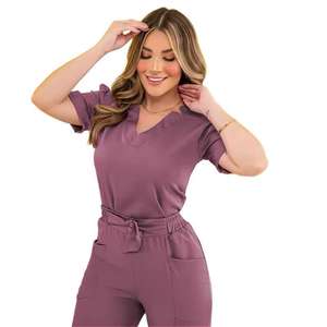 Uniformes de gommage médical femmes gommage infirmière uniforme haut pour l'hôpital Service OEM - Product Image 6