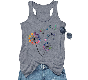 Camiseta sin mangas deportiva para mujer, 100% de algodón, sin mangas, transpirable, de secado rápido, para entrenamiento, gimnasio - Product Image 3