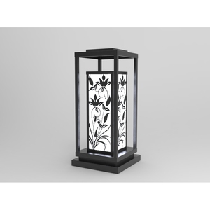 DNT.001.07 Lampe Solaire de Jardin Premium 5W LED Blanc Chaud Corps en Fer IP65 Alimentation Solaire AC 220V 3000K pour Usage Extérieur et Éclairage Routier - Product Image 2