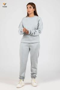 Nouveau pantalon de survêtement d'hiver pour femmes avec logo personnalisé ensemble deux pièces survêtement de maternité à col rond et survêtement - Product Image 5