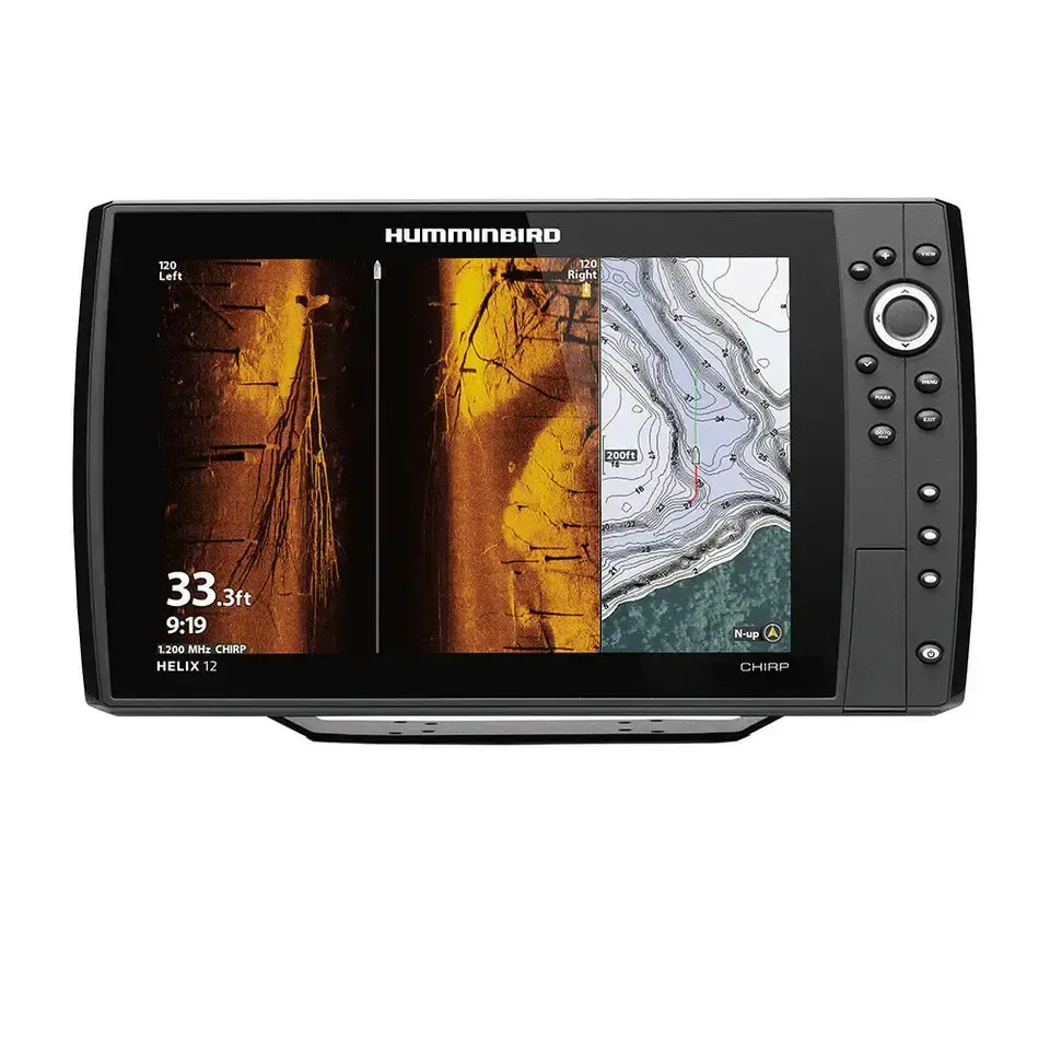 MEJOR COMPRA NUEVA LLEGADA Humminbirds HELIX 12 CHIRP MEGA SI Buscador de peces/GPS Combo G3N con transductor