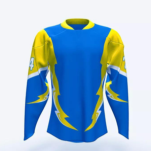 Maillot de hockey sur glace d'équipe sportive de haute qualité Logo personnalisé Coupe ajustée 100% polyester Respirant - Product Image 1