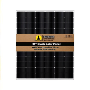 แผงโซลาร์เซลล์ HJT สีดำ 460 วัตต์ โมโนคริสตัลไลน์ ซิลิคอน โมดูลพลังงานแสงอาทิตย์สำหรับอุตสาหกรรม - Product Image 2