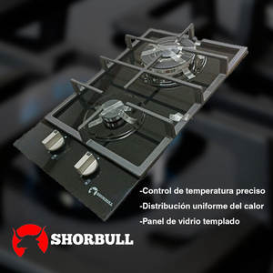 Cuisinière à gaz Shorbull à 2 brûleurs en verre trempé, design robuste et durable, haute performance, vente en gros, OEM, approvisionnement en vrac - Product Image 5