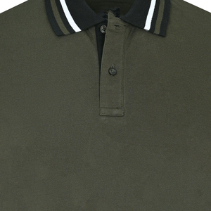 Polo de course à manches courtes de haute qualité pour hommes, vêtements d'affaires formels, couleur unie, longueur régulière, service de vente en gros OEM - Product Image 2