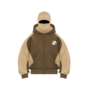 เสื้อฮู้ดสำหรับผู้ชายขนแกะหนาแบบรูดซิปมีฮู้ดสำหรับใส่กลางแจ้งออกแบบได้ตามที่ต้องการ - Product Image 3