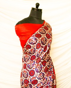 Designer Gaji Soie Saree Patola Imprimer Royal Export Fête De Mariage Vêtements Ethniques Pakistanais Mode Lagdi Patta UDDUP Marque Unisexe - Product Image 2