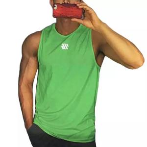 T-shirt de sport tricoté sans manches 100% coton pour homme, débardeur de course à pied, col rond, solide, musculation musculaire, VestM-3XL - Product Image 4