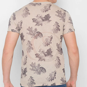 เสื้อยืดผู้ชายพิมพ์ลายผ้าแคนวาสเนื้อผ้าโพลีเอสเตอร์/คอตตอน ระบายอากาศได้ดี ทรงปกติ น้ำหนัก 300 กรัม คุณภาพสูง สไตล์สตรีทแวร์ - Product Image 3