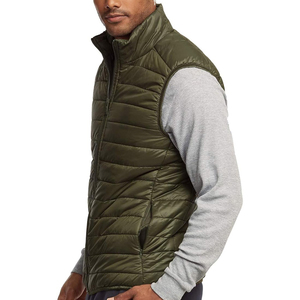 เสื้อแจ็คเก็ตแขนกุดสำหรับผู้ชาย, เสื้อกั๊กบุนวมน้ำหนักเบาอบอุ่นกลางแจ้งแฟชั่นลำลองรูดซิปสำหรับกีฬาและการเดินทาง - Product Image 2