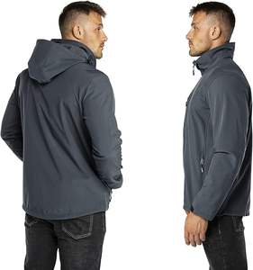 Chaqueta de lona para hombre de alta calidad, fabricada en fábrica profesional, impermeable, cortavientos, reversible, con capucha y cuello alto para invierno. - Product Image 5