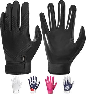 <span class=keywords><strong>Gants</strong></span> <span class=keywords><strong>de</strong></span> <span class=keywords><strong>football</strong></span> pour adultes et jeunes, respirants, en silicone avec grip antidérapant, <span class=keywords><strong>gants</strong></span> <span class=keywords><strong>de</strong></span> receveur - Meilleur cadeau pour les sports - Product Image 1