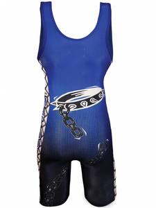 Ropa deportiva Sublimada Wrestling Singlets Fitness Wears Reversible Singlet Transpirable Gym Men Singlets Low Cut Levantamiento de pesas - Product Image 3