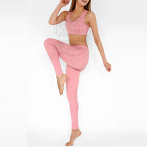 Ensemble de yoga personnalisé très à la mode et vente chaude pour dames style unique motif solide avec marque privée caractéristique respirante - Product Image 4