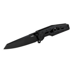 Coltello con serratura Wallis K900384 con manico e clip in alluminio nero - Product Image 3