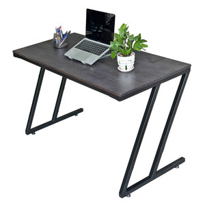 Escritorio Minimalista en Forma de Z de Madera de Caucho de 60x120cm con Patas HBMN034 - Product Image 1
