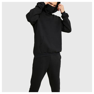 100% Cotton <b>Winter</b> Pullover Hoodie for Men-Customizable Fleece Anti-Pilling Outdoor Sports Casual with Full Face Cover Hood - Product Image 6