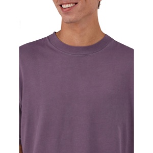 T-shirts décontractés en coton mélangé de fibres de bambou de haute qualité à col rond pour hommes dans des couleurs unies adaptées à un usage quotidien élégant - Product Image 6