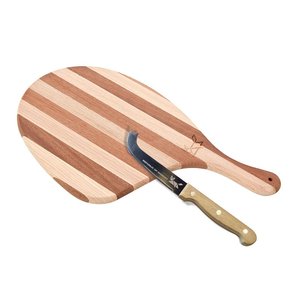 Cuchillo para queso de acero inoxidable con mango de madera Diseño ergonómico elegante - Product Image 2