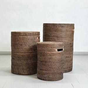Great quality rattan <b>bin</b> wholesale storage organizer household essentials <b>lid</b> container basket - Product Image 5