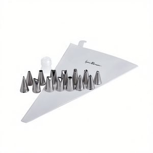Moldes para Pasteles con 14 Boquillas, PRECISION PASTRY IGINIO MASSARI, Acero Inoxidable Reutilizable, Ghidini Cipriano, 27 cm, Suministros para Decoración de Pasteles - Product Image 2