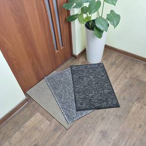 Mini tapis d'entrée antidérapant gris en polypropylène, tapis de sol intérieur 40x60 cm - Product Image 6