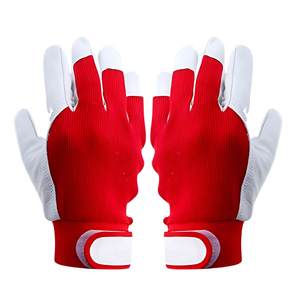 Meilleure vente tendance AMARA gants de mécanicien en cuir de chèvre rouge extérieur cyclisme décontracté respirant thermique écologique Keystone - Product Image 4