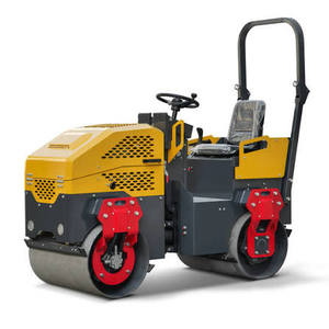 Rouleau compacteur vibrant 3 tonnes à bas prix, mini-compacteur routier pour asphalte, double tambour, pompe haute efficacité - Product Image 2