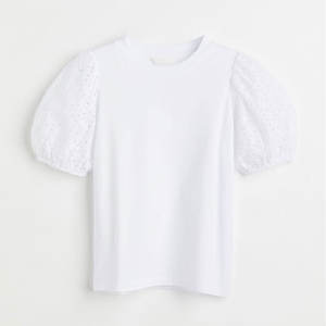 Nouveau modèle T-shirt uni à manches courtes pour femmes imprimé T-shirt slim fit ras du cou pour femmes - Product Image 1