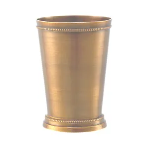 莫吉托黄铜仿古顶级质量薄荷朱利普杯制造商手工设计铜朱利普杯批发