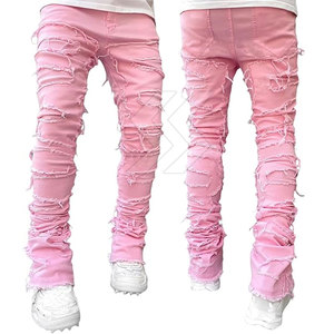 Pantalones de hombre lavados ligeros superventas, ropa informal, pantalones apilados de hombre de calidad superior - Product Image 4