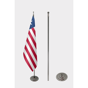 Drapeaux d'intérieur personnalisables avec mât en aluminium - Impression numérique sur nylon, polyester, vinyle, soie - Pour l'automobile, l'assurance, l'éducation - Product Image 2