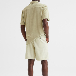 Pantalones cortos de pana de algodón Spandex de nuevo estilo de alta calidad para hombre, pantalones cortos chinos informales con logotipo bordado personalizado para hombre - Product Image 5