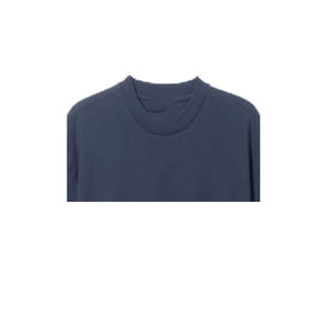 Camiseta de Manga Corta Extra Grande, Informal, Transpirable, Ecológica, de Lona, 100% Algodón para Mujer, Color Azul - Product Image 4