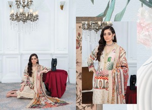 Robe d'été élégante pour femmes 2024 coton brodé/pelouse imprimé costumes grande taille Options disponibles - Product Image 4