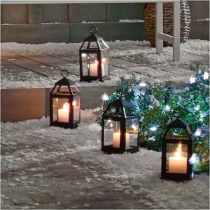 Linterna de sobremesa de Metal negro mate, candelabro hecho en la India para decoración del hogar, Hotel, restaurante, Oficina de boda, lo más nuevo y elegante - Product Image 3